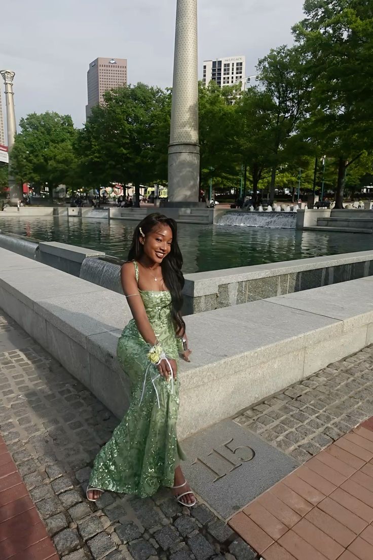 Elegant Light Green Mermaid Square Sequined Long Prom Dress Evening Dress