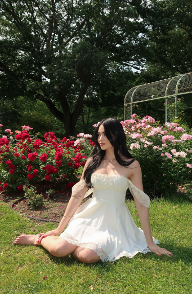 Fresh White Lace Off-the-shoulder Sleeve A-line 17th Birthday Homecoming Dress