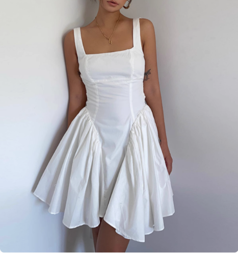 Cute Butterfly Backless Square Neck Waist Backless 17th Birthday Homecoming Dress