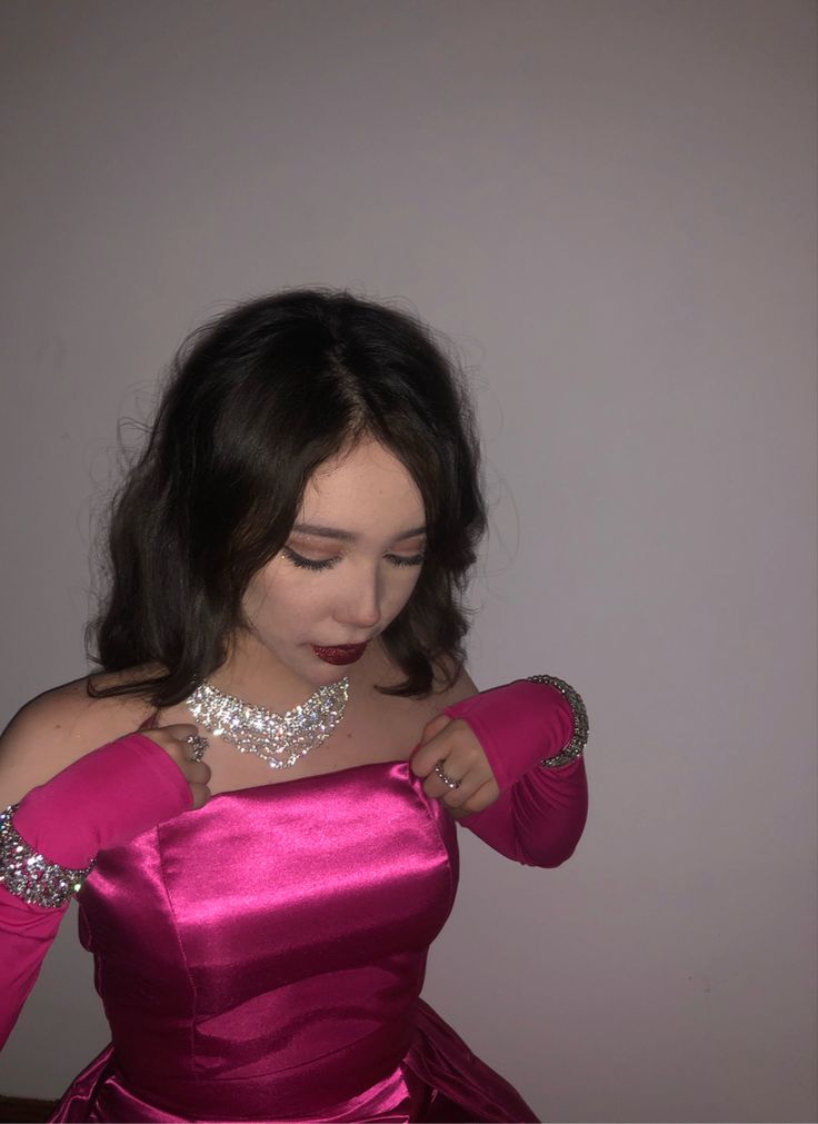 Cute Hot Pink Bandeau Satin Bow 17th Birthday Homecoming Dress