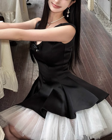 Elegant Tulle Puffy A-line 17th Birthday Homecoming Dress