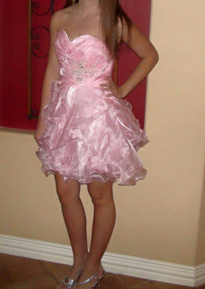 Sweet Princess Pink Rhinestone Multi-layered Ruffled Tulle A-line 16th Birthday Homecoming Dress