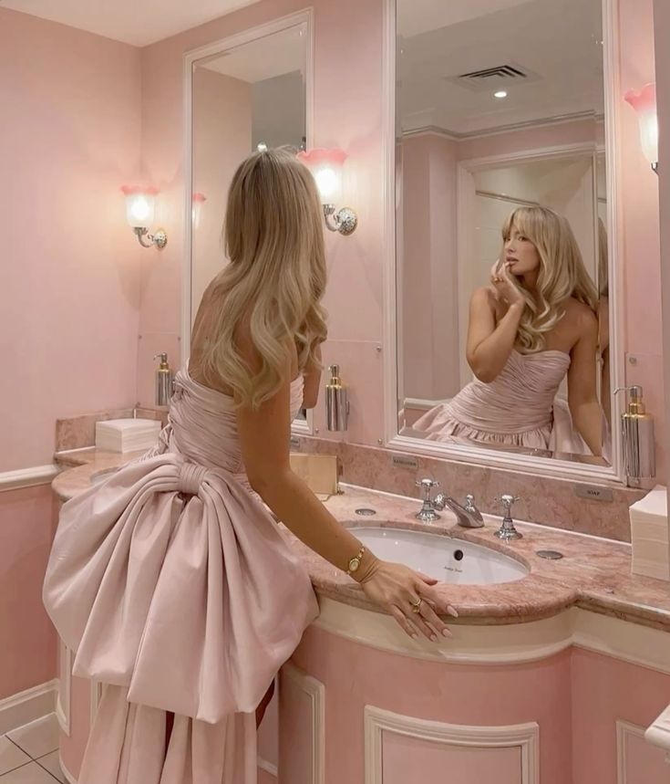 Sweet Pink Tube Top Pleated Flower Bud Bow 17th Birthday Homecoming Dress