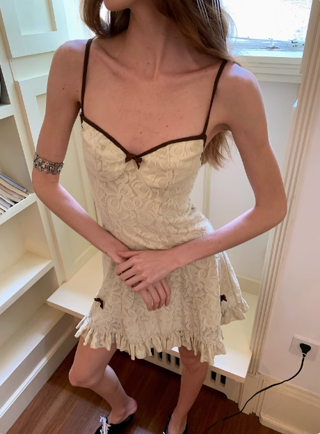 Vintage Ivory Strapless Lace Birthday Short Skirt Homecoming Dress