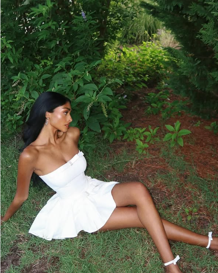 Sweet White Tube Top Bow Waist Mini 17th Birthday Homecoming Dress