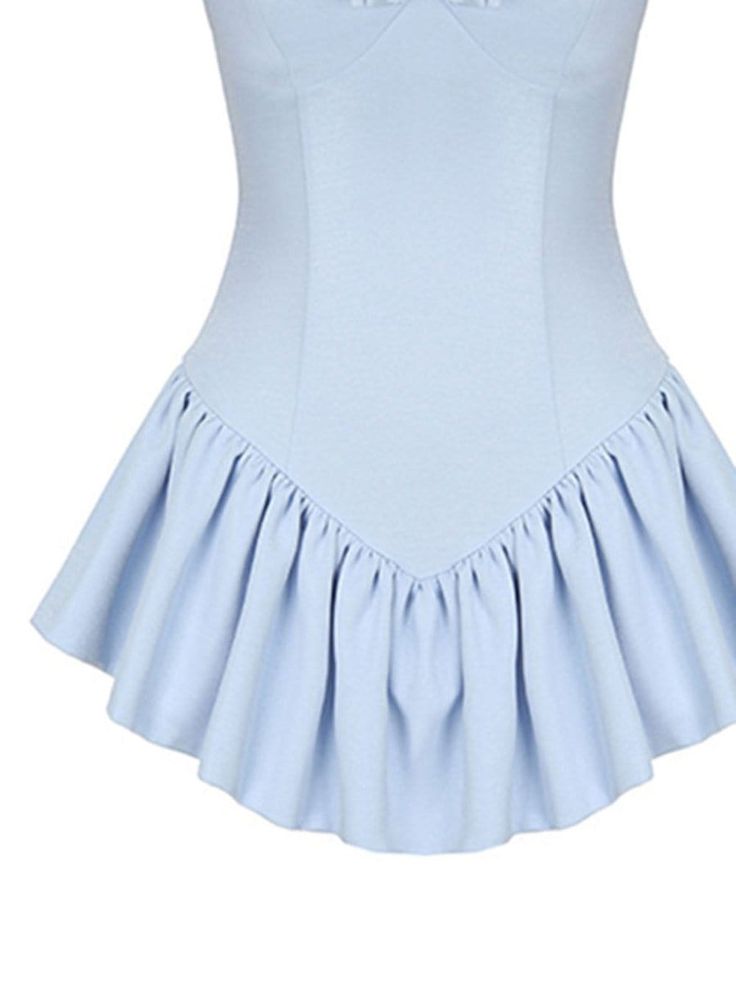 Sweet Bow Strap Waist Mini 16th Birthday Homecoming Dress