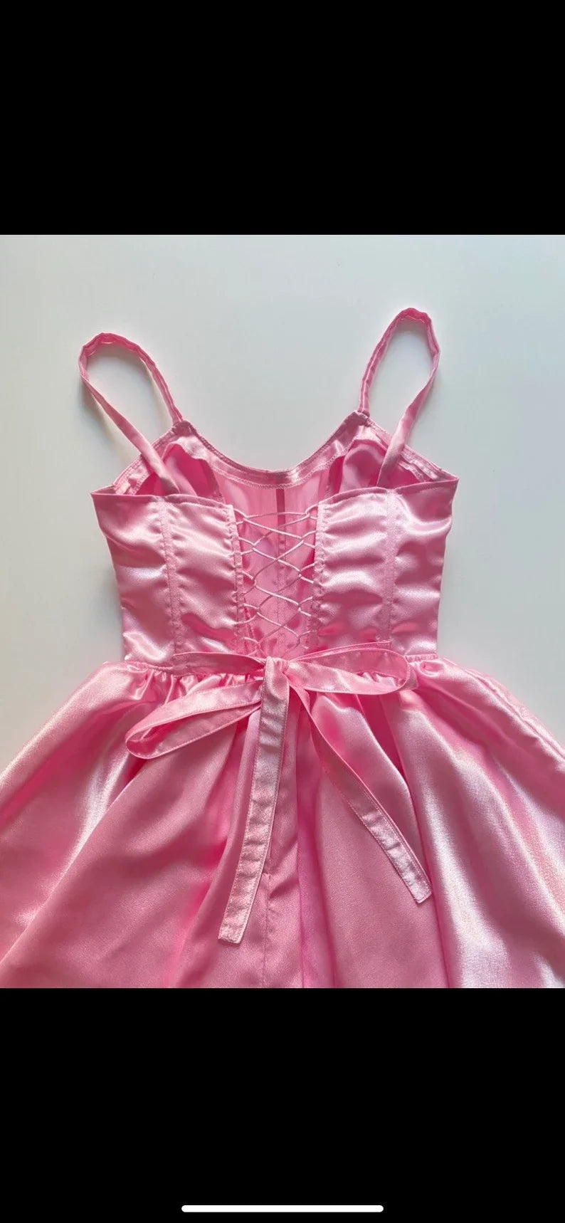 Sweet Pink Back Tie Bow Corset Satin A-line 16th Birthday Homecoming Dress