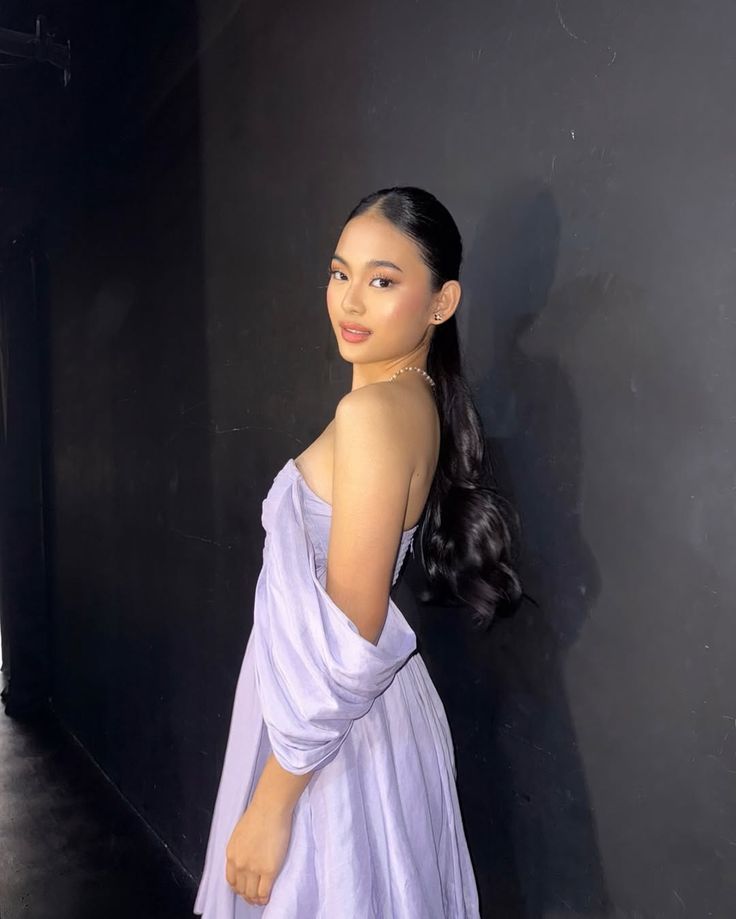 Elegant Lavender One-shoulder Satin A-line Birthday Party Homecoming Dress