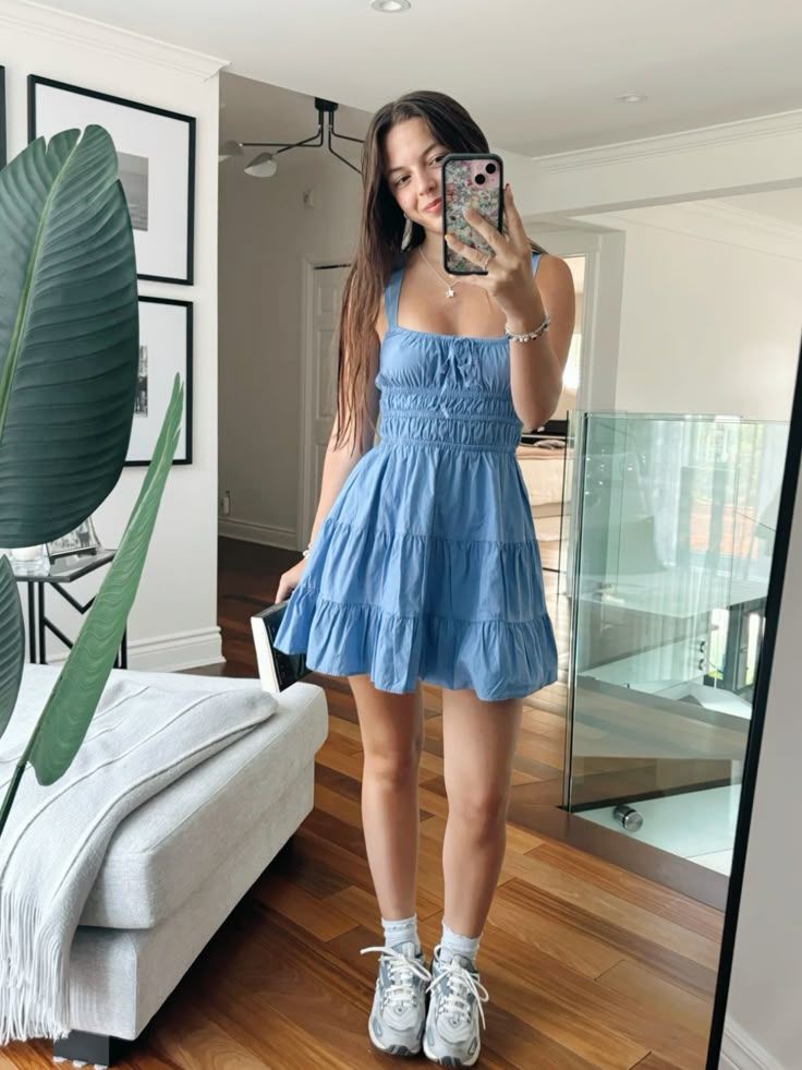 Fresh And Sweet Light Blue Waist A-line 16th Birthday Short Skirt Homecoming Dress