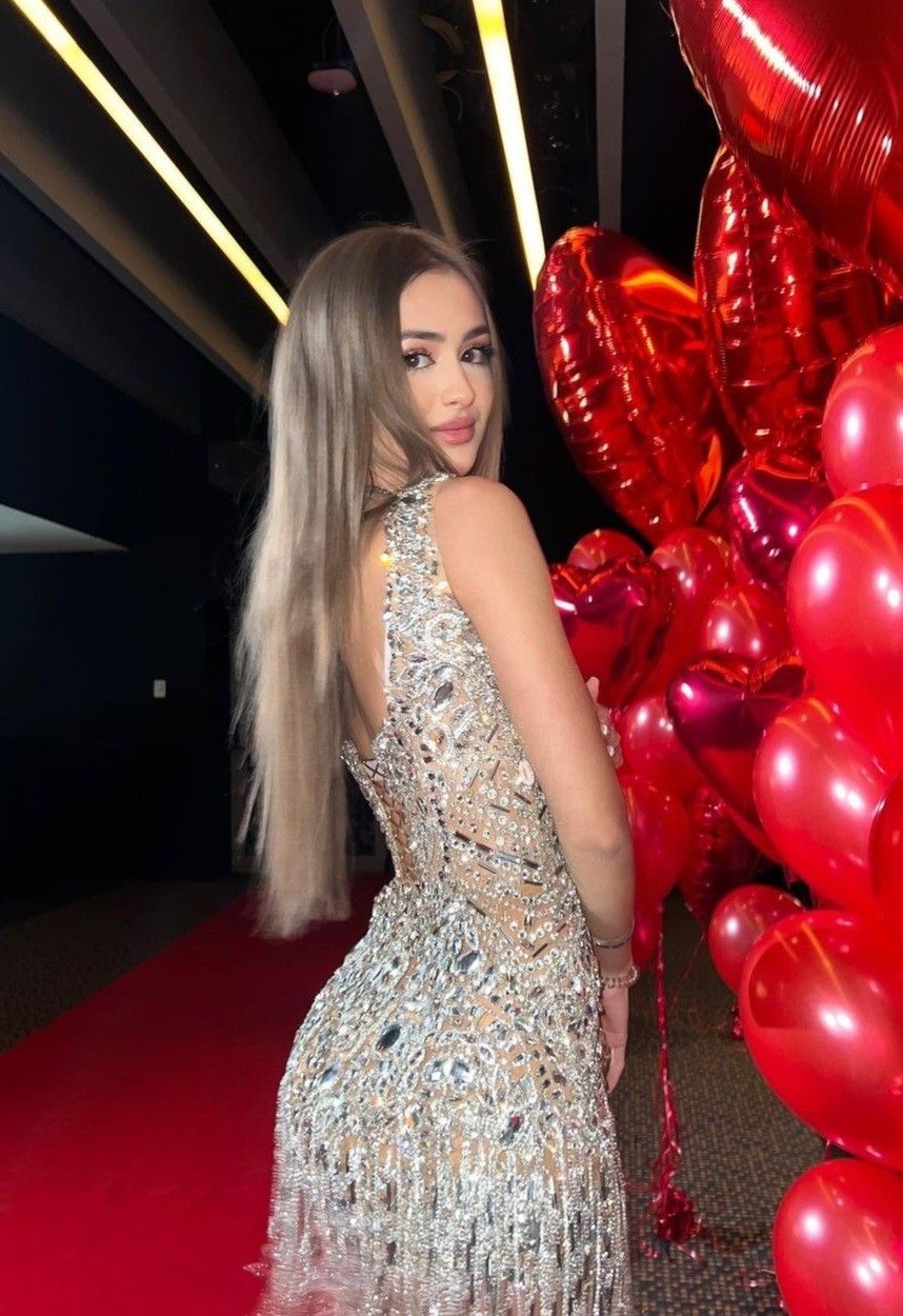 Sparkling Silver Square Neck Rhinestone Tassel Bodycon Birthday Dress Homecoming Dress