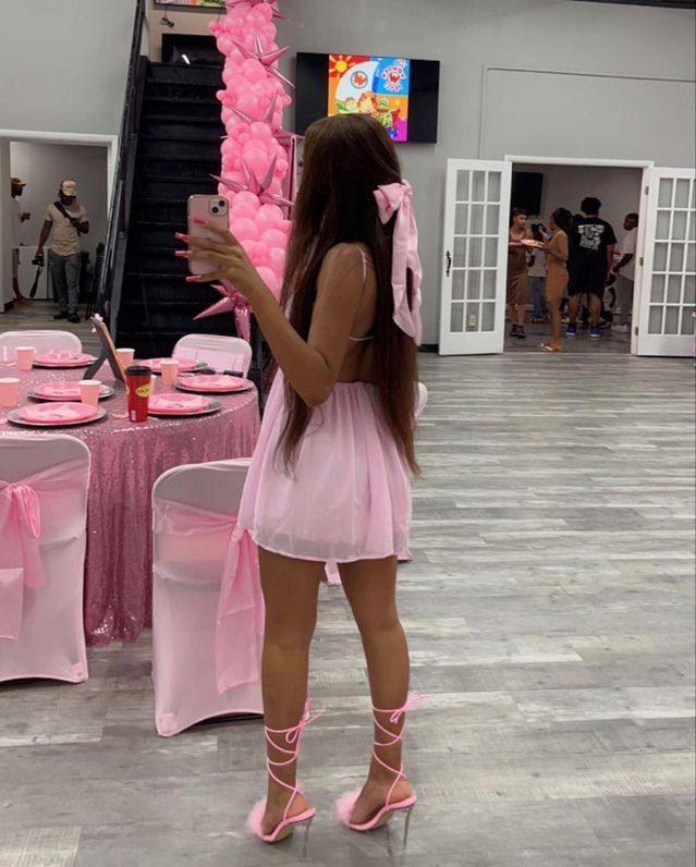 Cute Pink Halter Square Neck Open Back Mini Chiffon 16th Birthday Homecoming Dress