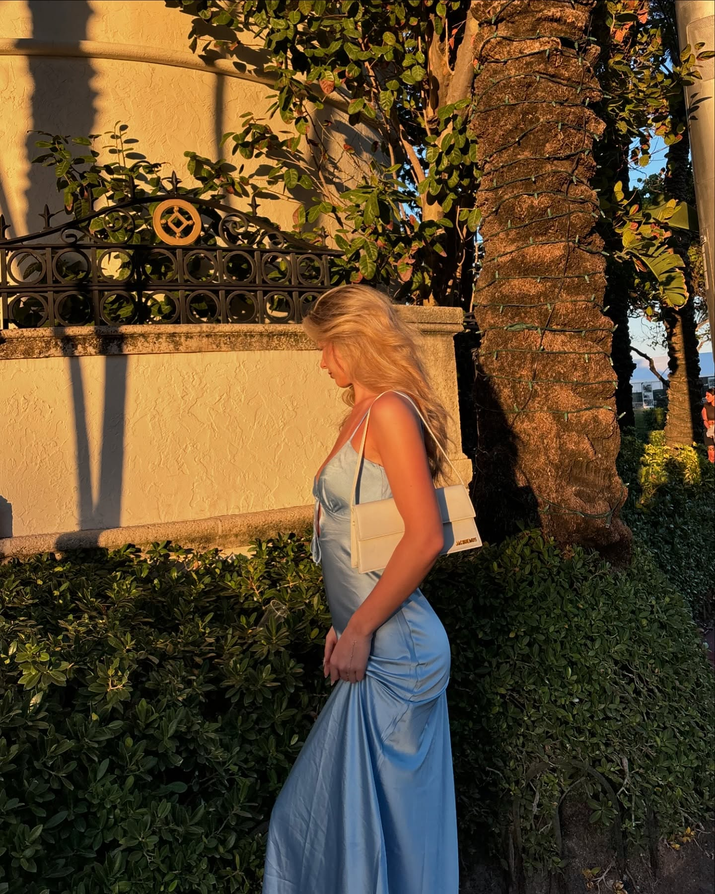 Elegant Spaghetti Straps Blue Satin Mermaid Long Wedding Guest Dress Backless Party Dress Evening Dress