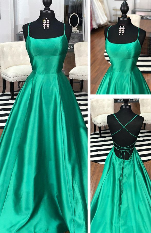 Simple Prom Dress, Elegant Green Prom Dress,Long Prom Dress, Floor Length Graduation Dress