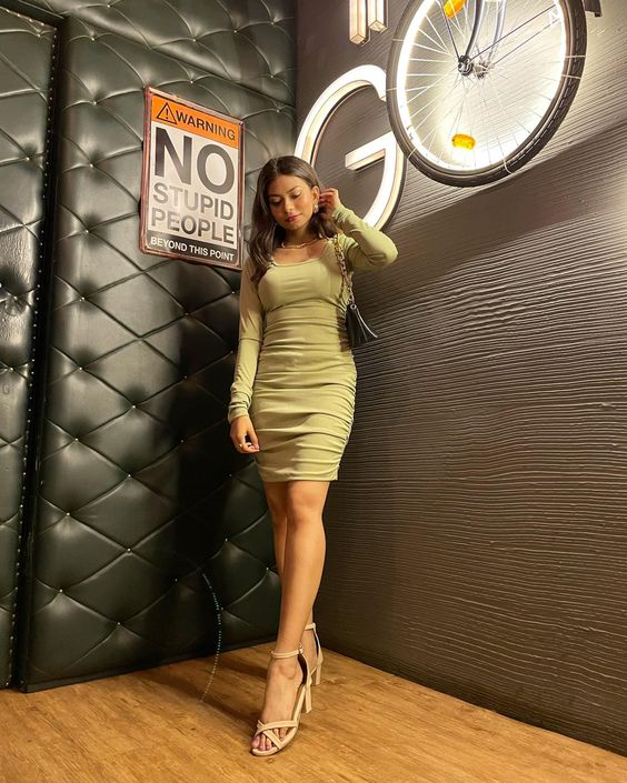 Sexy Green Bodycon Dress,Green Party Dress,22th Birthday Outfit