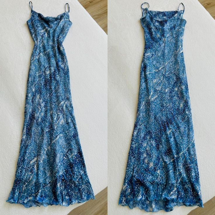 Unique Spaghetti Straps Sequins Beaded Sheath Evening Dress Long Party Prom Dress