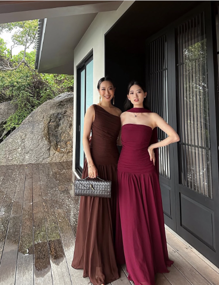 Elegant Burgundy Mermaid Strapless Chiffon Long Prom Dress Evening Dress