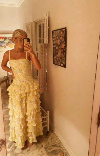 Popular Spaghetti Straps Floor Length Prom Dress New Fashion Tiered Evening Dress