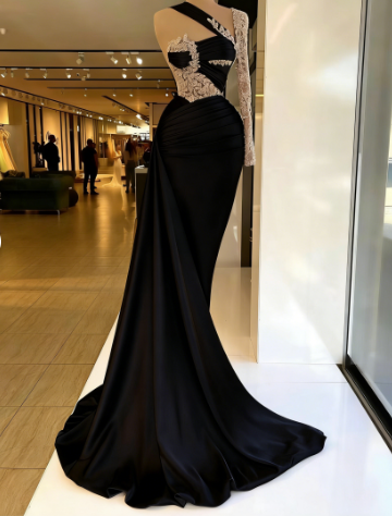 Lace prom dresses, evening dresses, custom make prom dress, arabic prom dress, new arrival evening dresses, fashion evening gowns, elegant prom dress