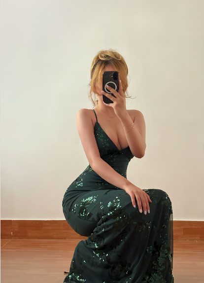 Beautiful Dark Green Mermaid V-Neck Cross-Strap Sequined Long Prom Dress Evening Dress