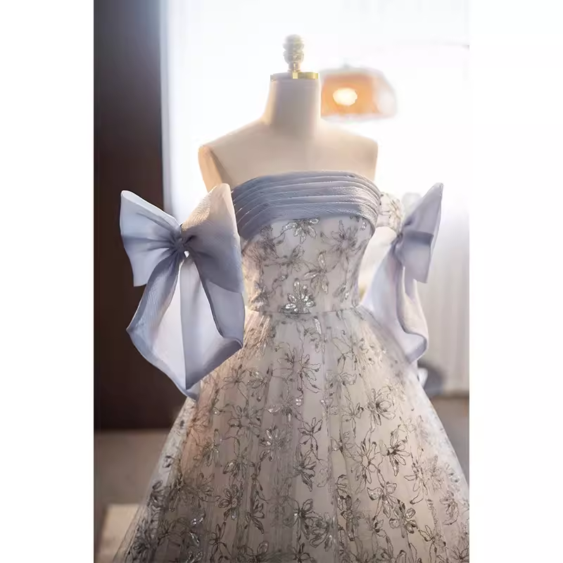 Vintage Ball Gown Strapless Tulle Sweet 16 Dresses