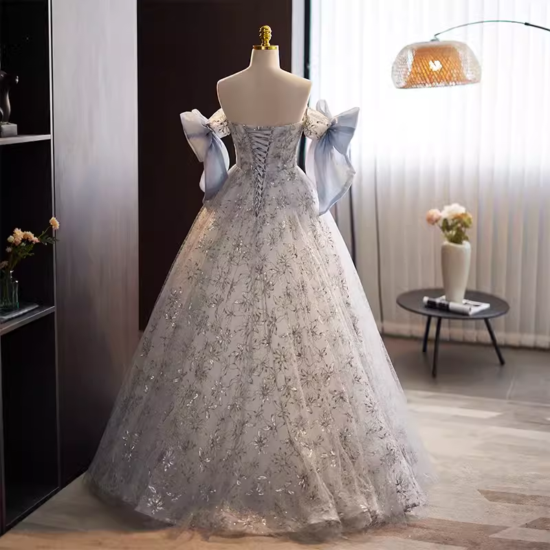 Vintage Ball Gown Strapless Tulle Sweet 16 Dresses