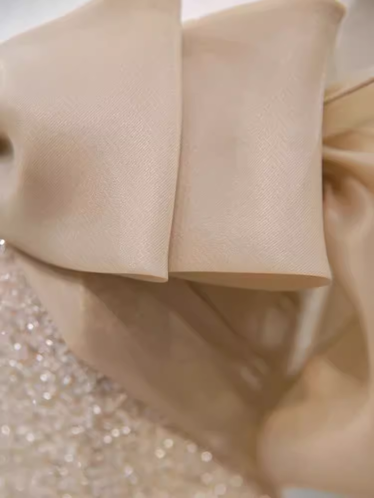 Sparkly A Line Off The Shoulder Champagne Sequin Long Prom Dress