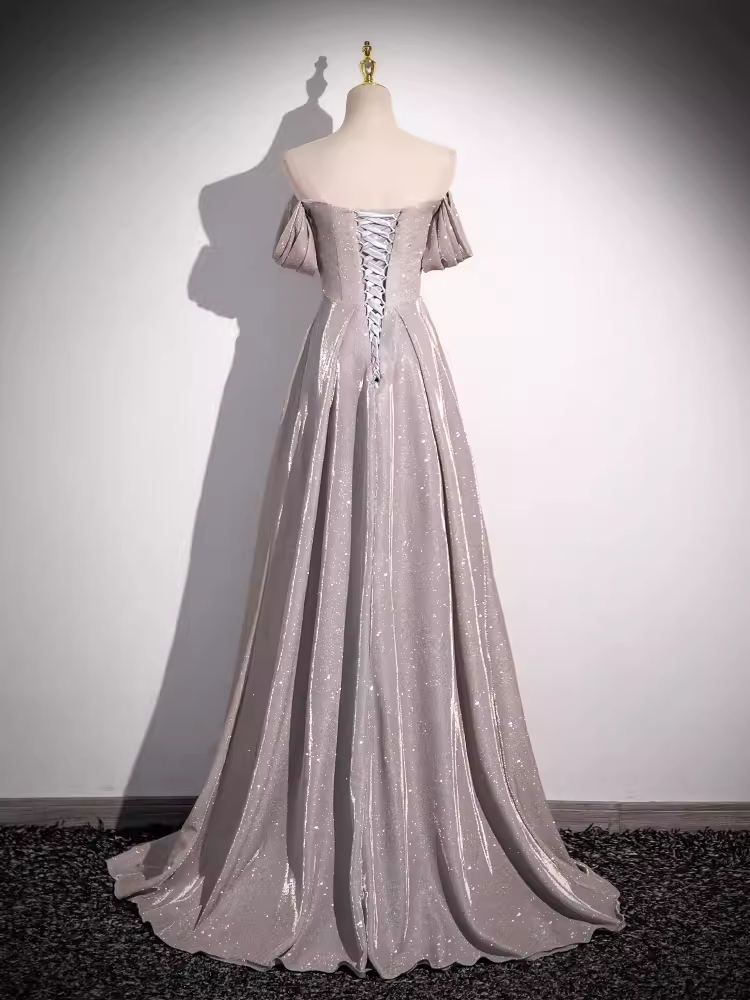 Sexy Sheath Strapless Sequin Long Prom Dress
