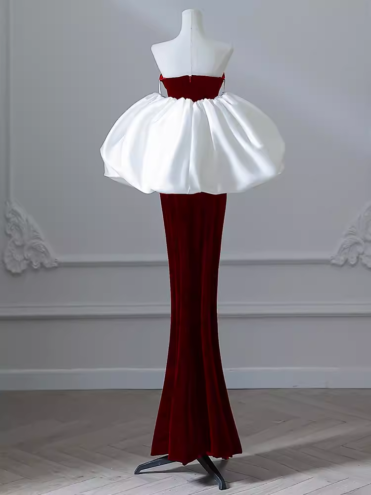 Sexy Mermaid Strapless Neckline Prom Dress