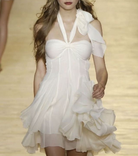 Classy Halter Chiffon White Short Graduation Homecoming Dress 21st Birthday Outfits