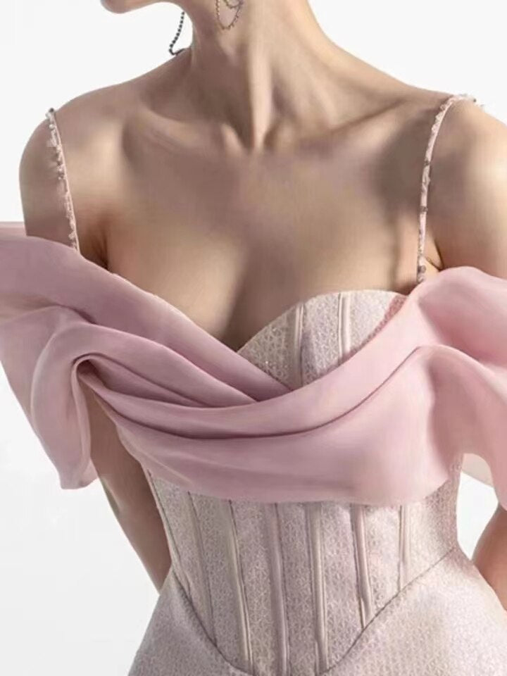 Pink Short Sleeve Bodycon Mini Dress Party Dress Graduation Gifts Lady Short Hoco Dress