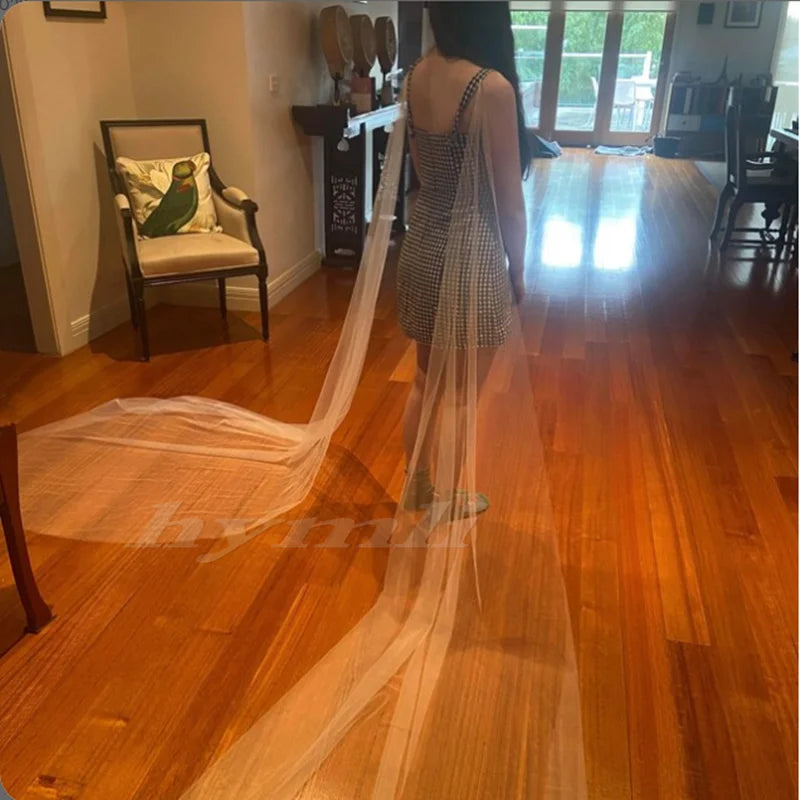 Soft Tulle Bridal Wings, Detachable Wings, Tulle Wedding Dress Wings,Wedding Veil Cape Wings, Winged Veil