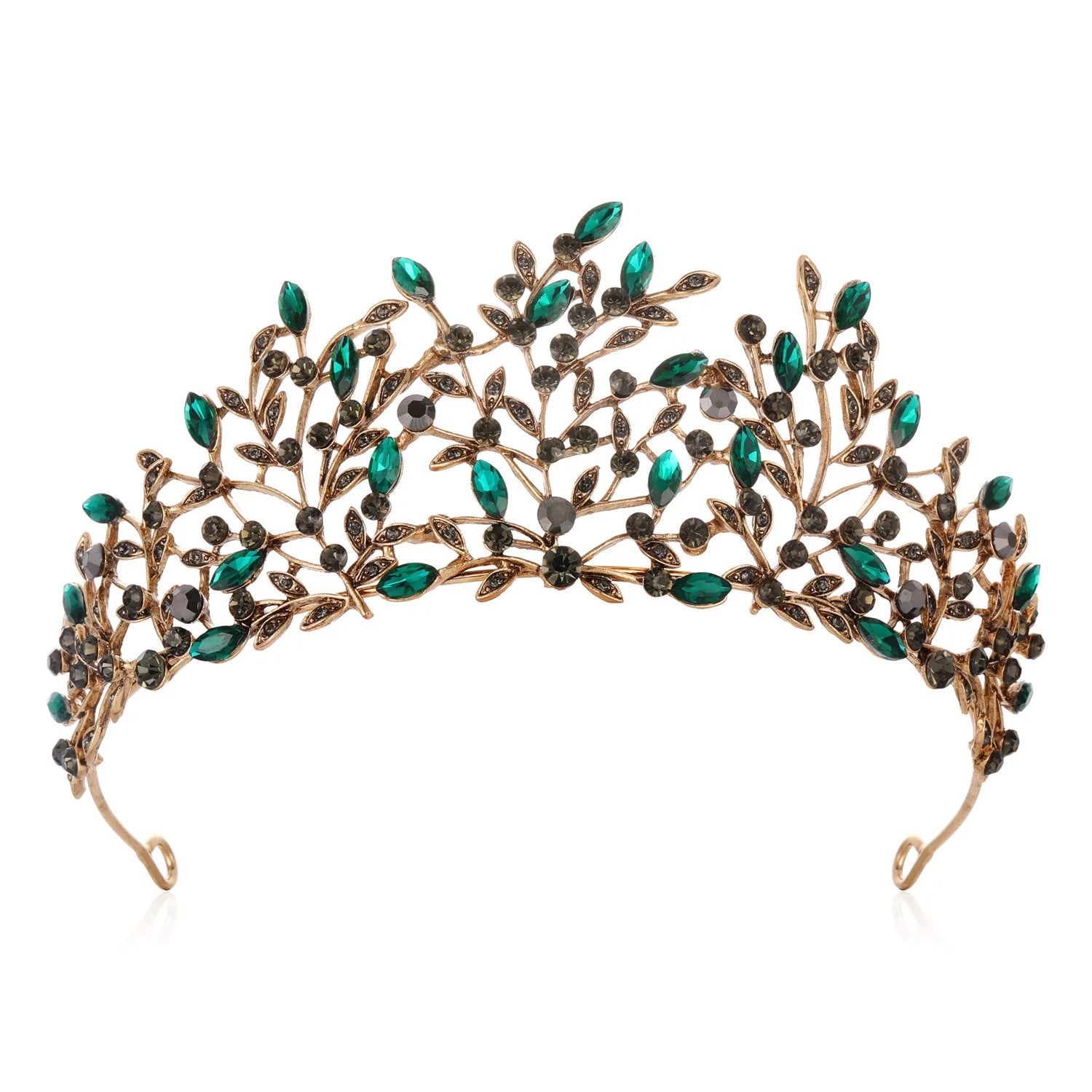 Baroque Wedding Hair Tiaras Crowns For Women Rhinestone Bridal Tiara Pageant Diadem Wedding Hair Jewelry Headdress Accessories as picture 1