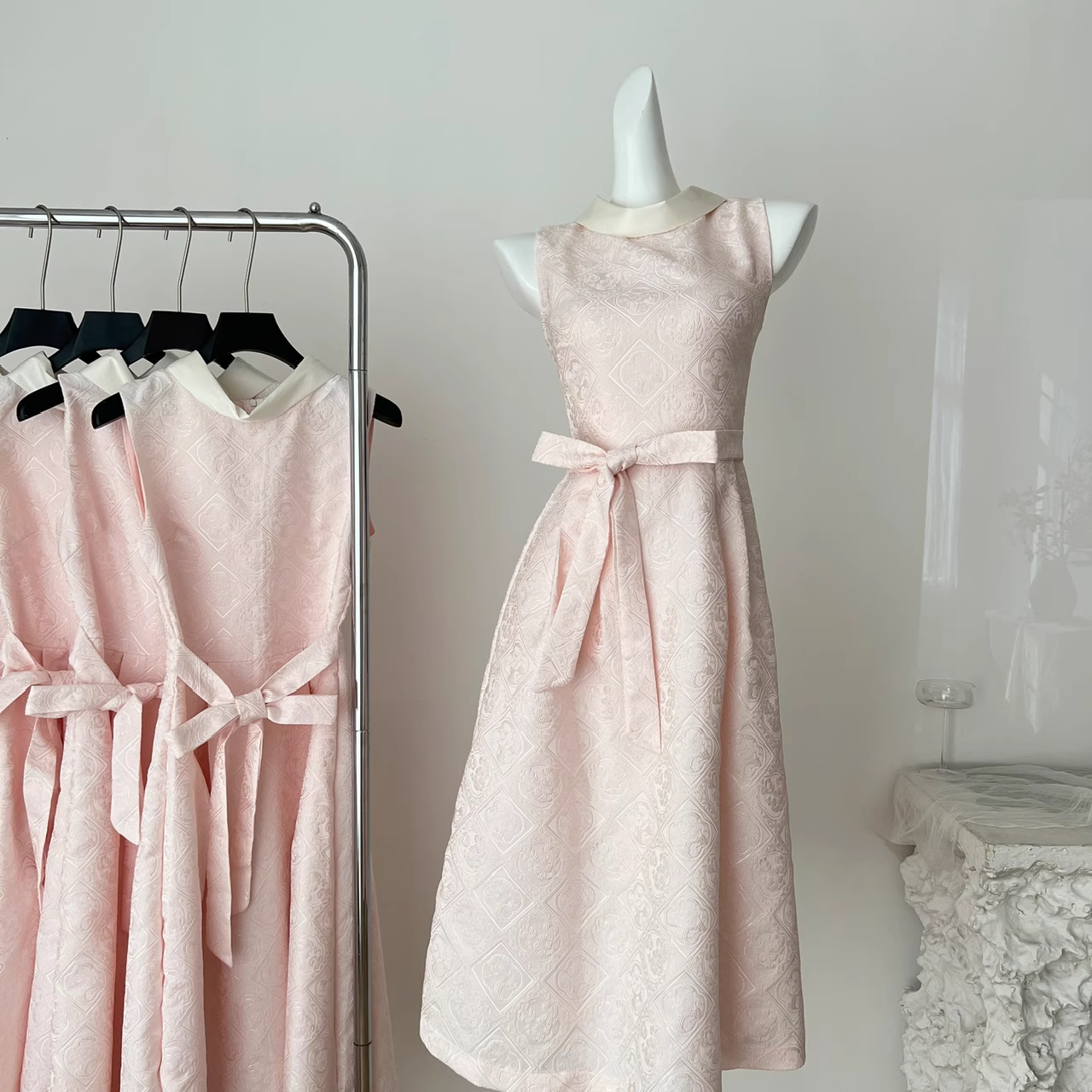 Elegant Pink A Line Birthday Dress Prom Dress