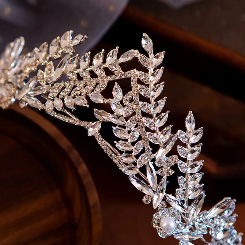 Bridal Hair Jewelry Rhinestones Crystal Crowns and Tiaras Women Brides Princess Queen Headband Headpiece Wedding Accessories