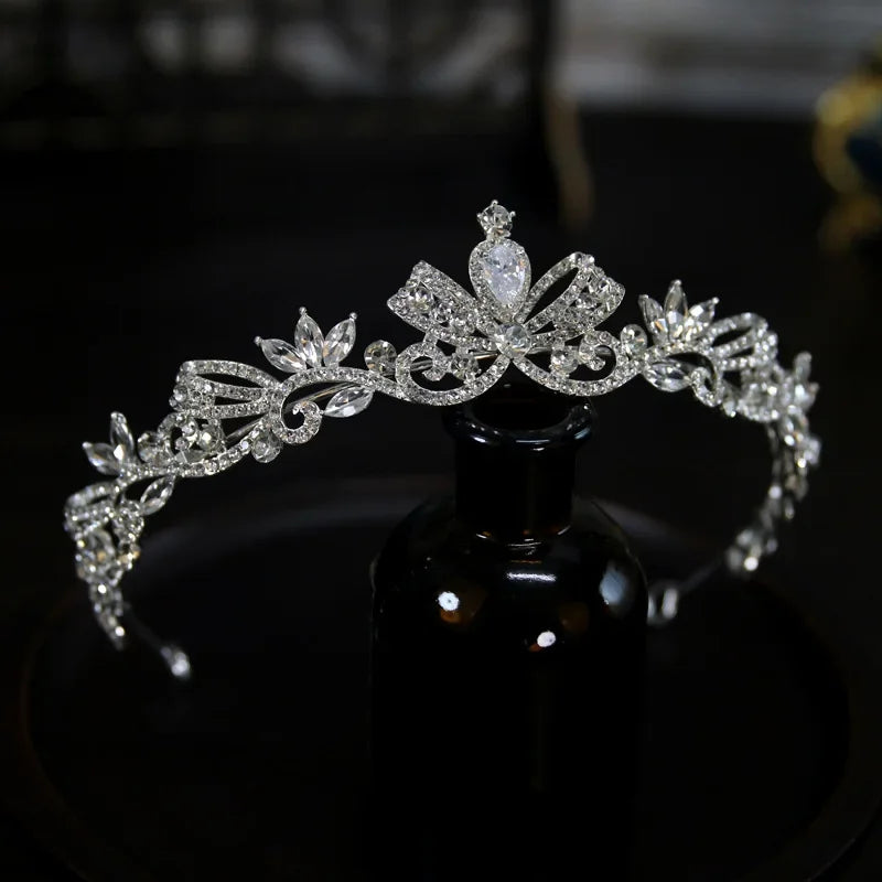 Wedding Hair Crowns For Bride Hair Accessories Princess Queen Bridal Tiara Crown For Pageant Women Party Prom Wedding Headdress as picture