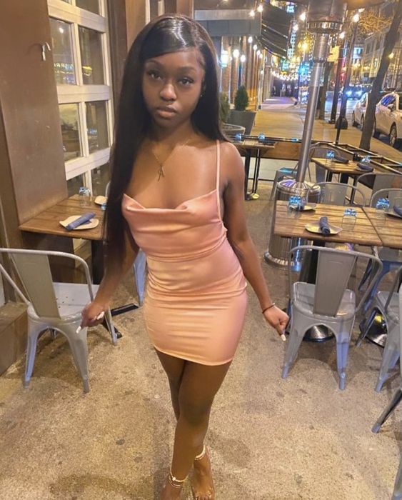 Sexy Bodycon Dress Black Girls Dress Pink Party Dress Birthday Outfit