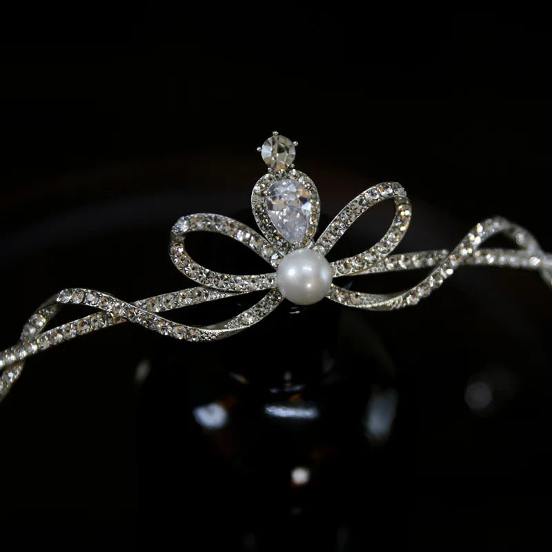 Small Tiara Crown For Wedding Bride Headpiece Crystal Princess Crowns For Women Girl 15 Years Prom Hair Jewelry Bride Headbands