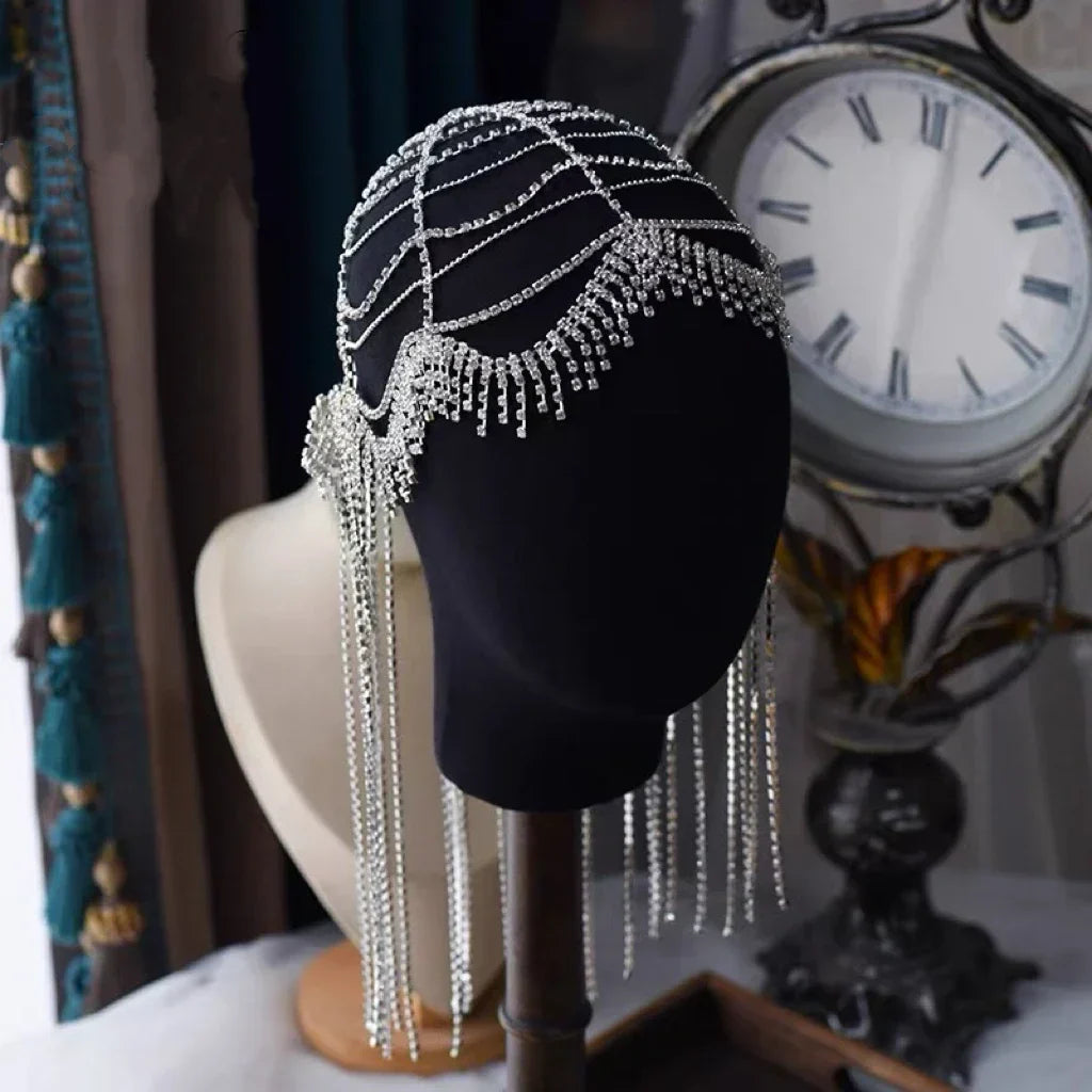 Flower Lace Headbands Hairbands Pearl Rhinestones Headpieces Headwear For Brides Women Bridal Jewelry Wedding Hair Accessories e