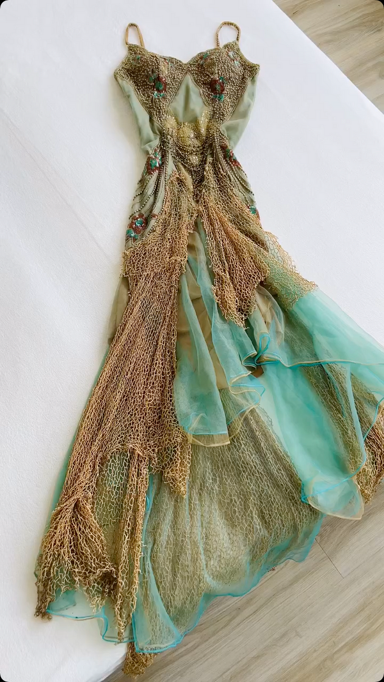 Vintage Green Sequin Lace Party Prom Dress,Off The Shoulder Mermaid Evening Dress