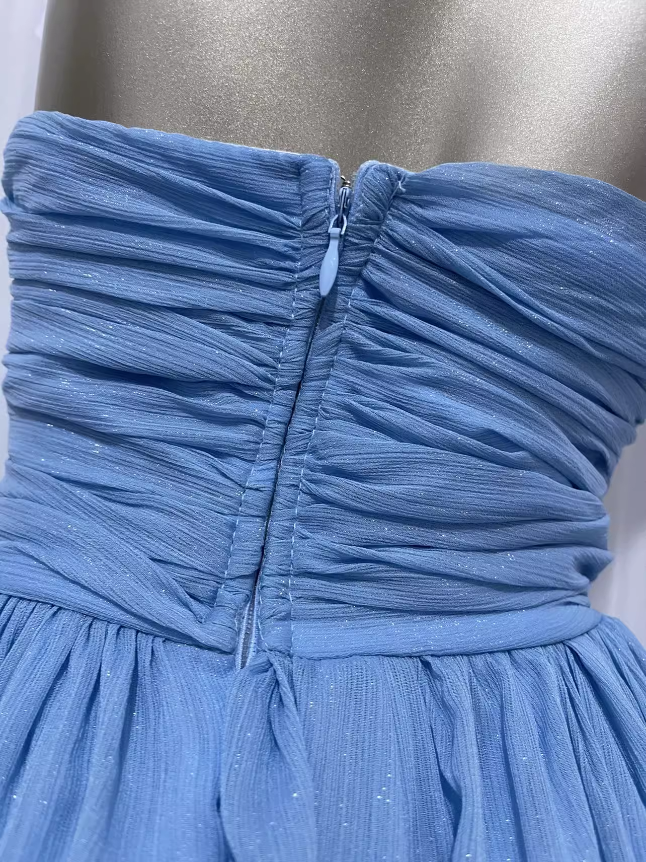 Vintage A line Sweetheart Blue Vacation Dress Birthday Dresses