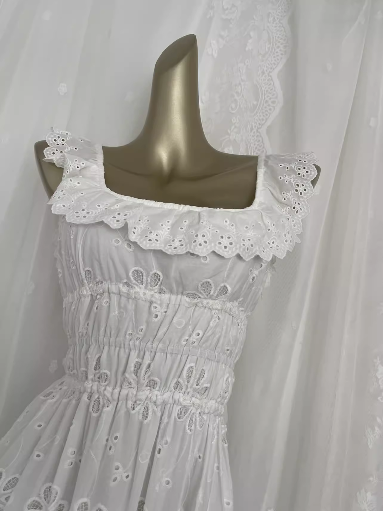 Cute A Line Lace White Vacation Dress Birthday Dresses