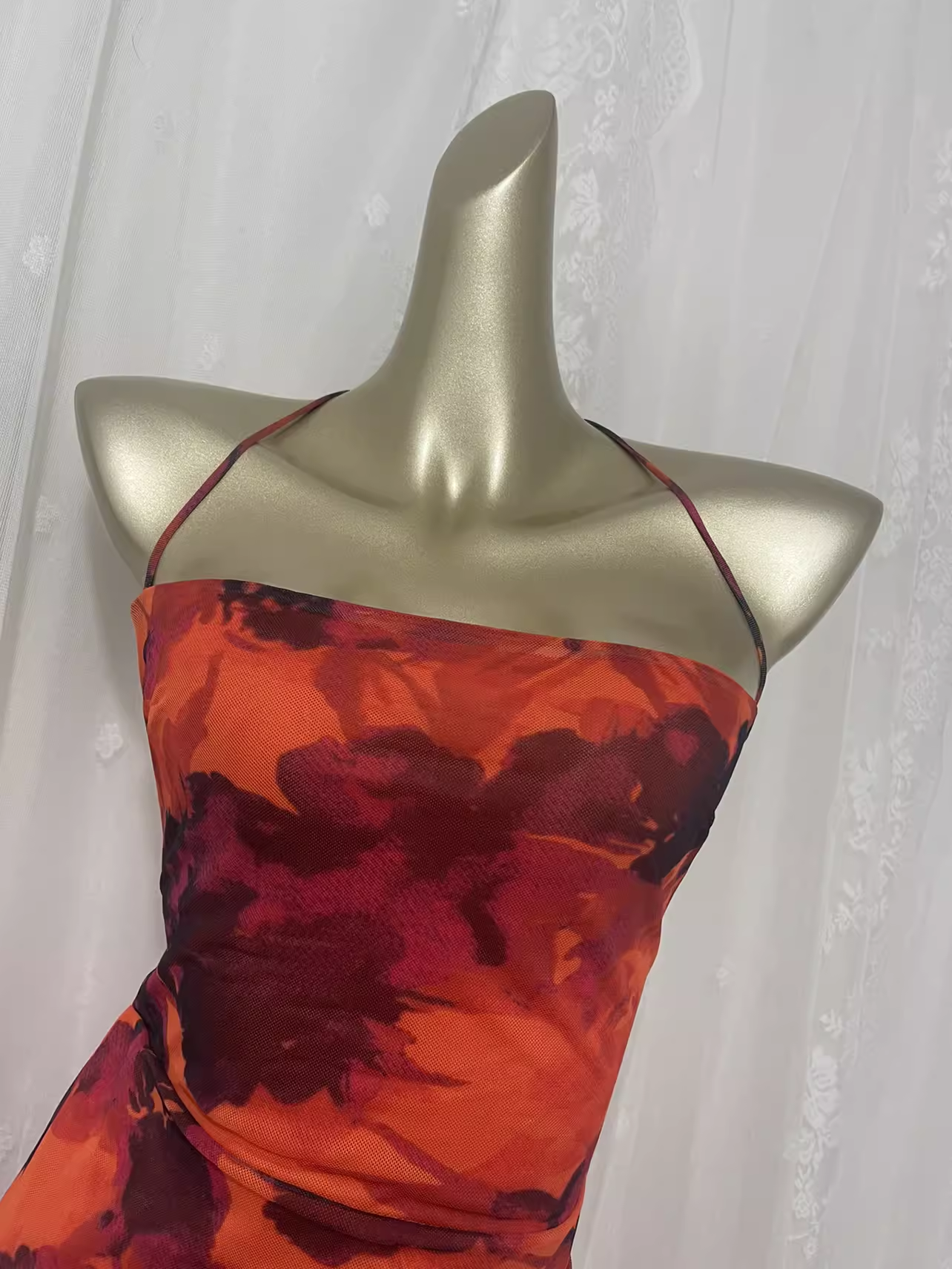 Vintage Sheath Straps Floral Travel Backless Vacation Dress Short Birthday Dress