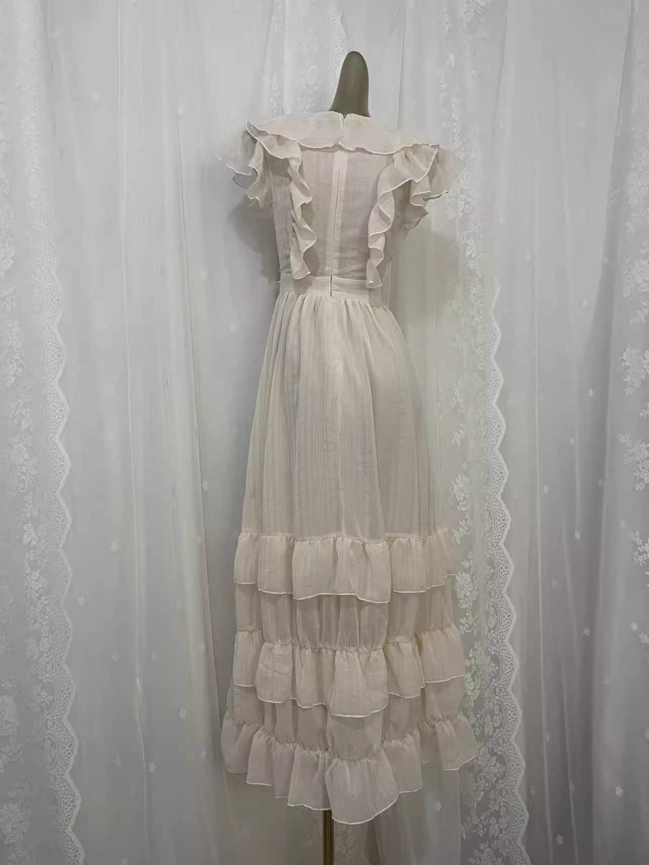 Cute A Line Chiffon Vacation Dress Birthday Dresses