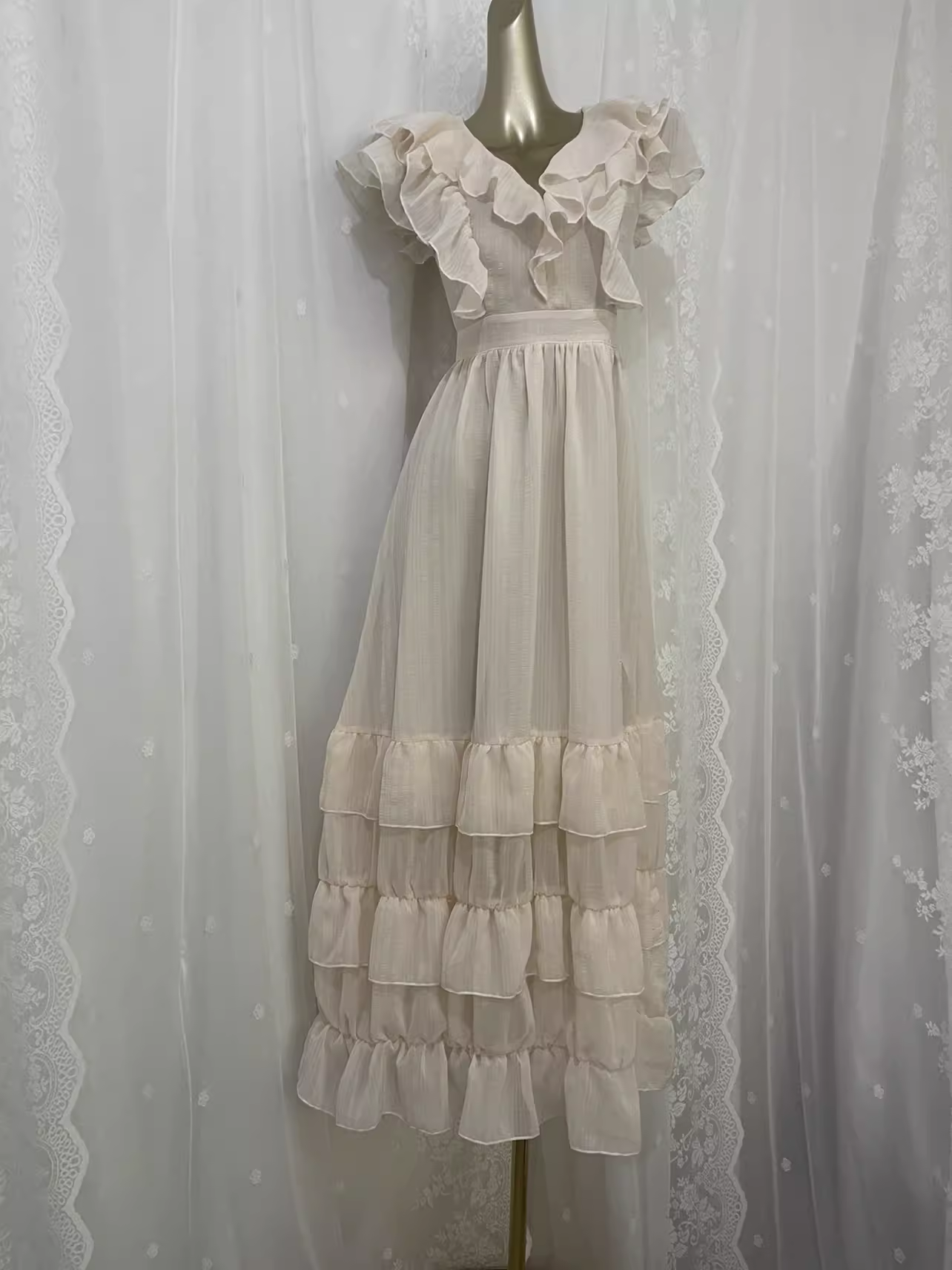 Cute A Line Chiffon Vacation Dress Birthday Dresses