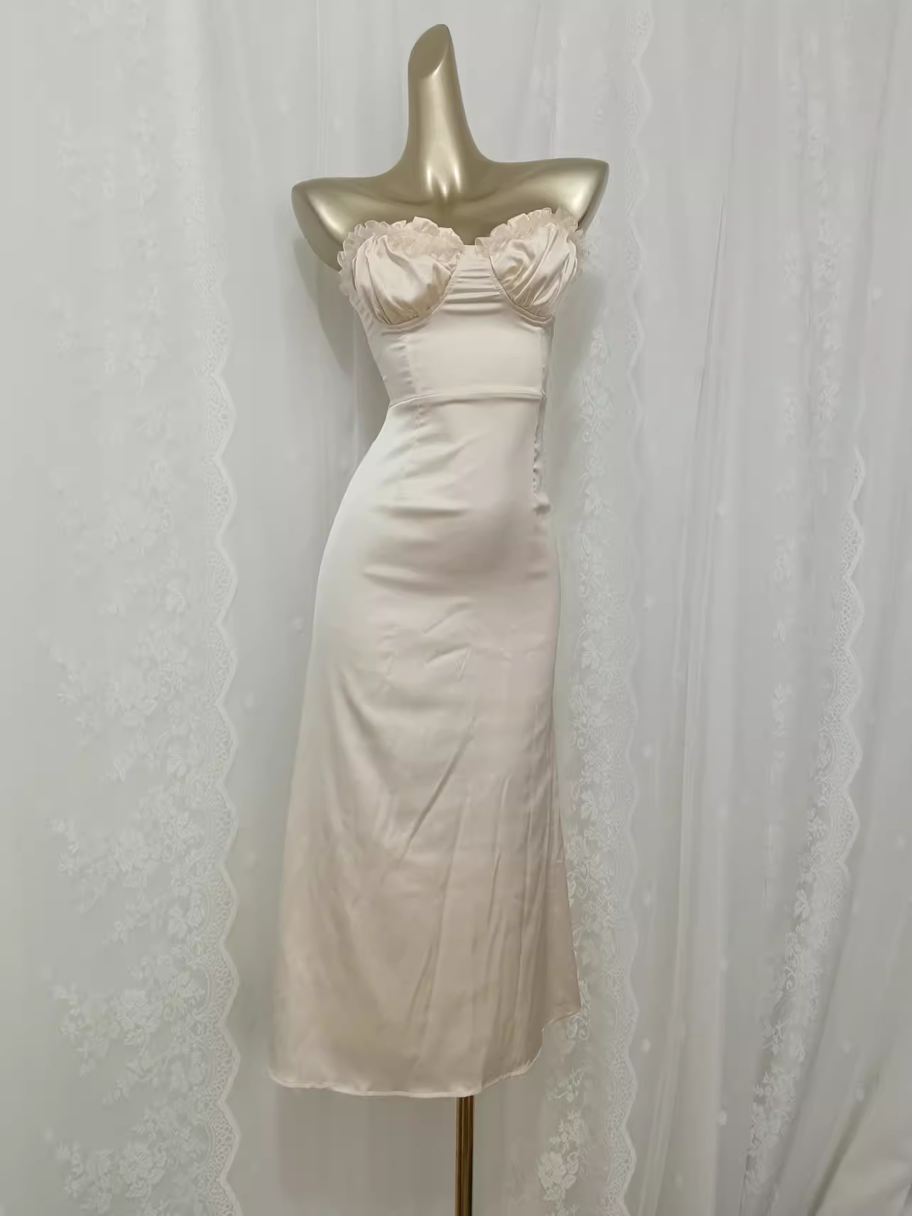 Cute Sheath Sweetheart Satin Vacation Dress Birthday Dresses