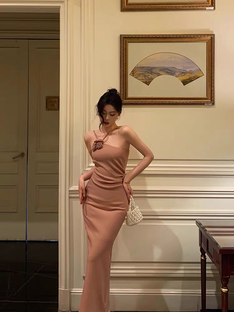 Gorgeous Sheath Straps Pink Date Night Party Dress Prom Dresses Birthday Outfits