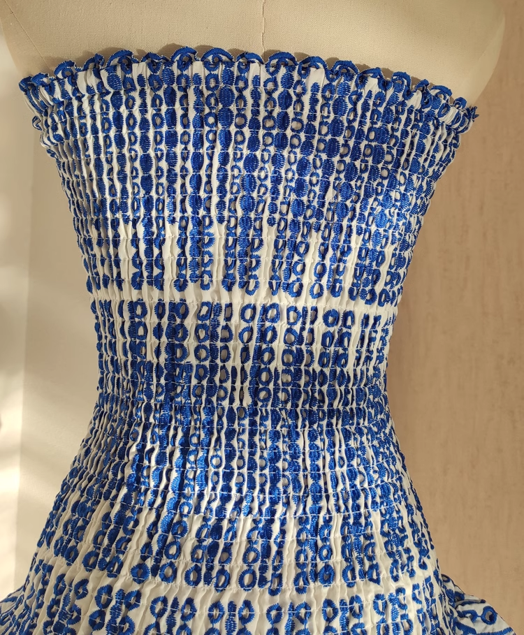 Cute Sheath Strapless Royal Blue Lace Vacation Dress Short Birthday Dresses