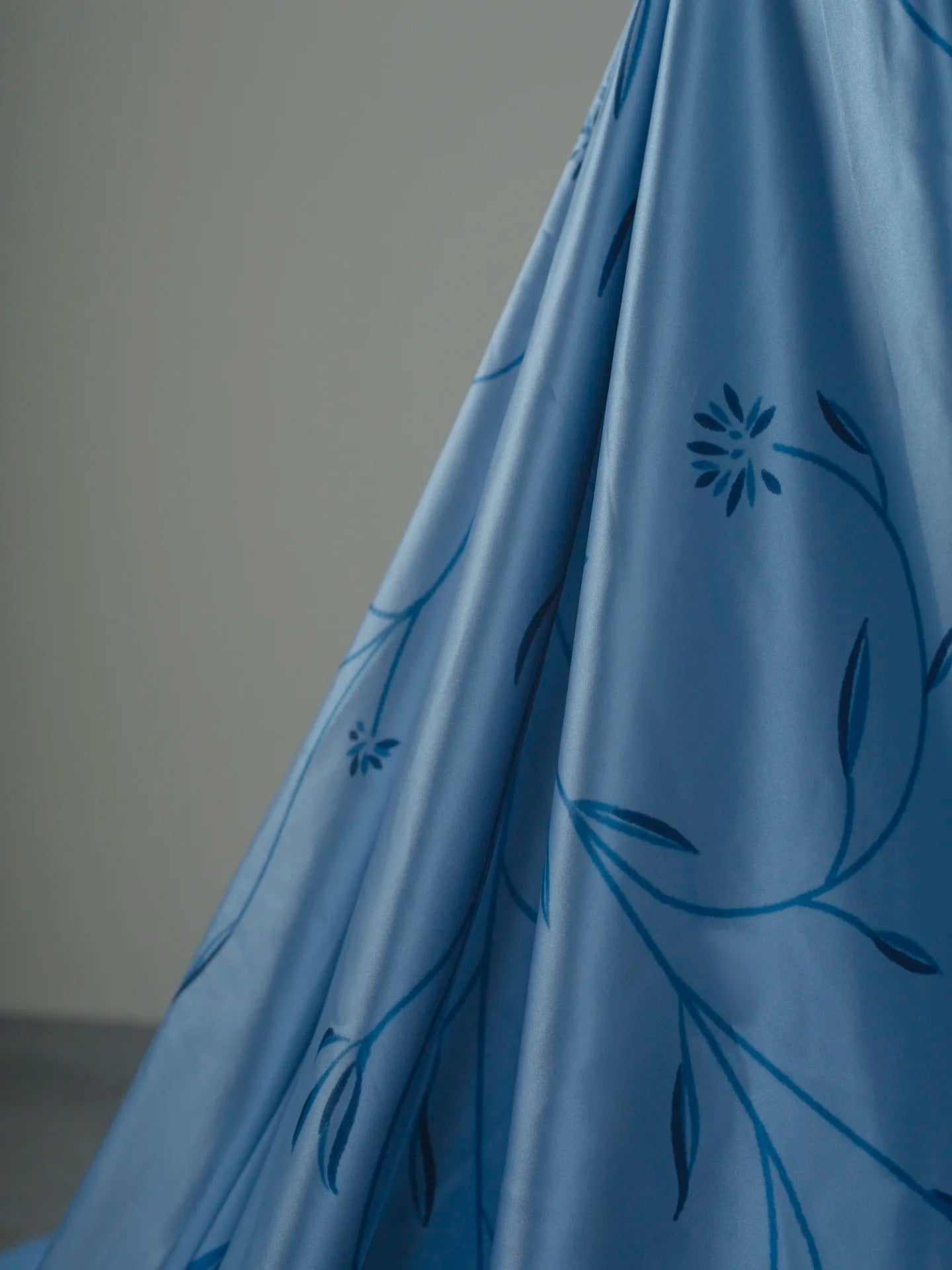Classy A Line Strapless Blue Satin Long Prom Dresses Party Dress