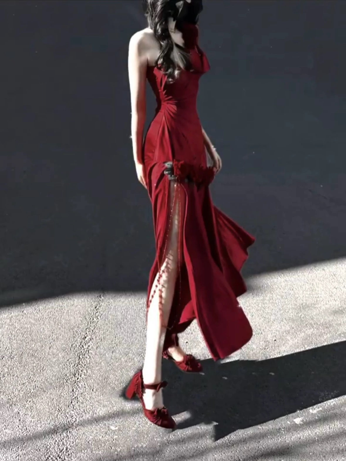 Retro Mermaid One Shoulder Black Satin Party Dress Long Prom Dresses