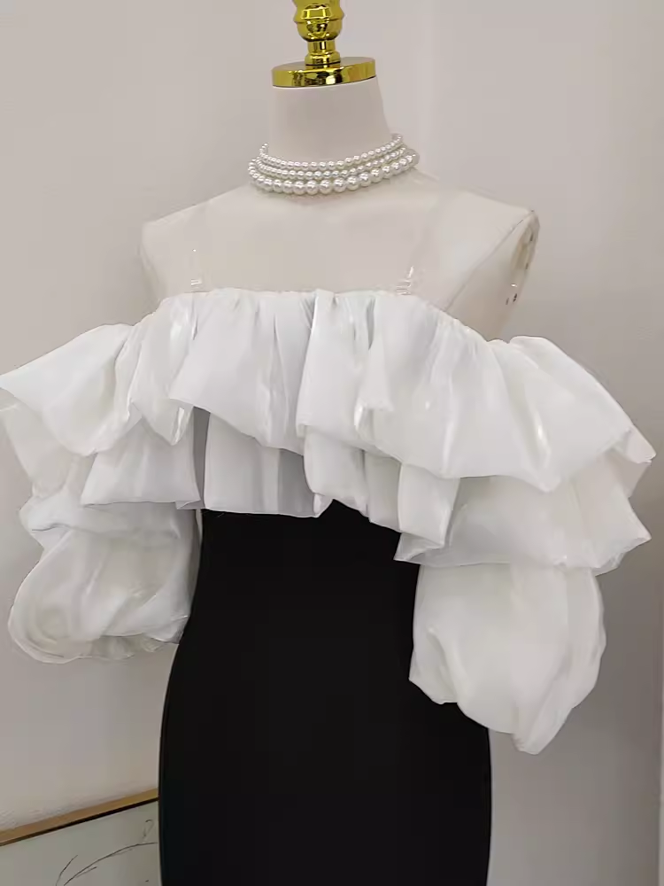 Sexy Sheath Off The Shoulder Black Vacation Dress Satin Women Dresses